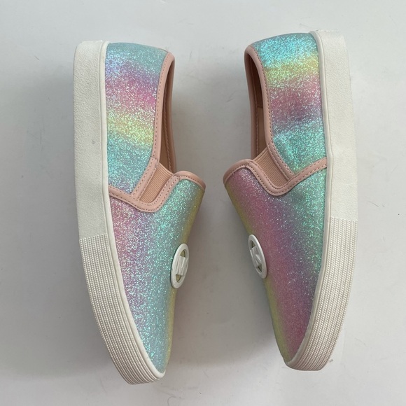 Michael Kors Ombré pastel glitter slip on sneakers 5 - Picture 4 of 14